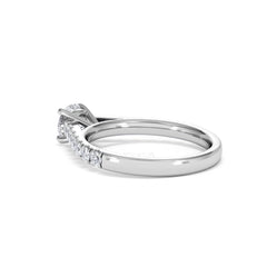 Natalia GIA Diamond Engagement Side Stone Ring Platinum 1.15CT G/VS