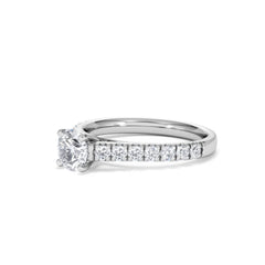 Natalia GIA Diamond Engagement Side Stone Ring Platinum 1.15CT G/VS