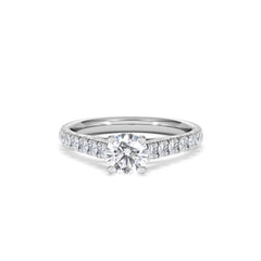 Natalia GIA Diamond Engagement Side Stone Ring Platinum 1.15CT H/SI