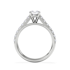 Natalia GIA Diamond Engagement Side Stone Ring Platinum 1.15CT G/VS