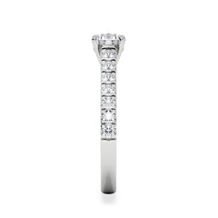 Natalia GIA Diamond Engagement Side Stone Ring Platinum 1.15CT G/VS