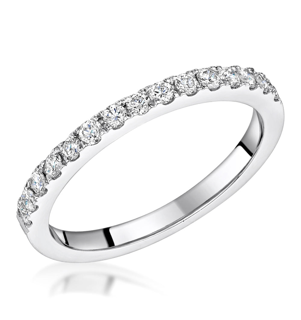 Roxy Matching 2MM Wedding Band 0.36ct H/Si Diamonds in 18K White Gold