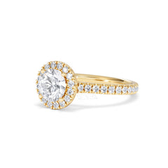 Reina Lab Diamond Halo Engagement Ring in 18K Gold 1.80ct F/VS1