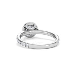 Reina Lab Diamond Halo Engagement Ring in Platinum 1.10ct F/VS1