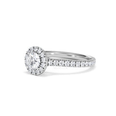 Reina Lab Diamond Halo Engagement Ring in Platinum 1.10ct F/VS1
