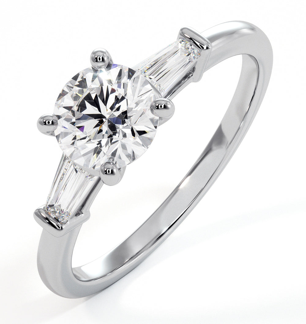 Isadora GIA Diamond Engagement Ring 18KW 0.90ct G/SI2