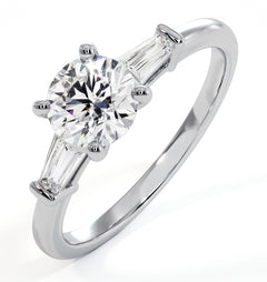 Isadora GIA Diamond Engagement Ring 18KW 0.90ct G/SI2