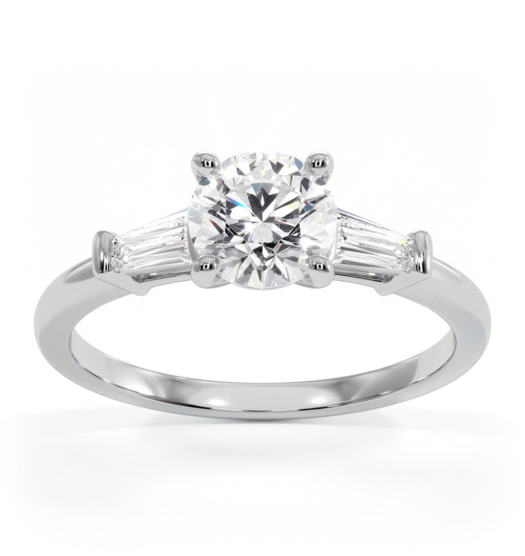 Isadora GIA Diamond Engagement Ring 18KW 0.90ct G/SI2