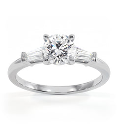 Isadora GIA Diamond Engagement Ring 18KW 0.90ct G/SI2