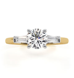 Isadora GIA Diamond Engagement Ring 18KY 0.90ct G/SI2