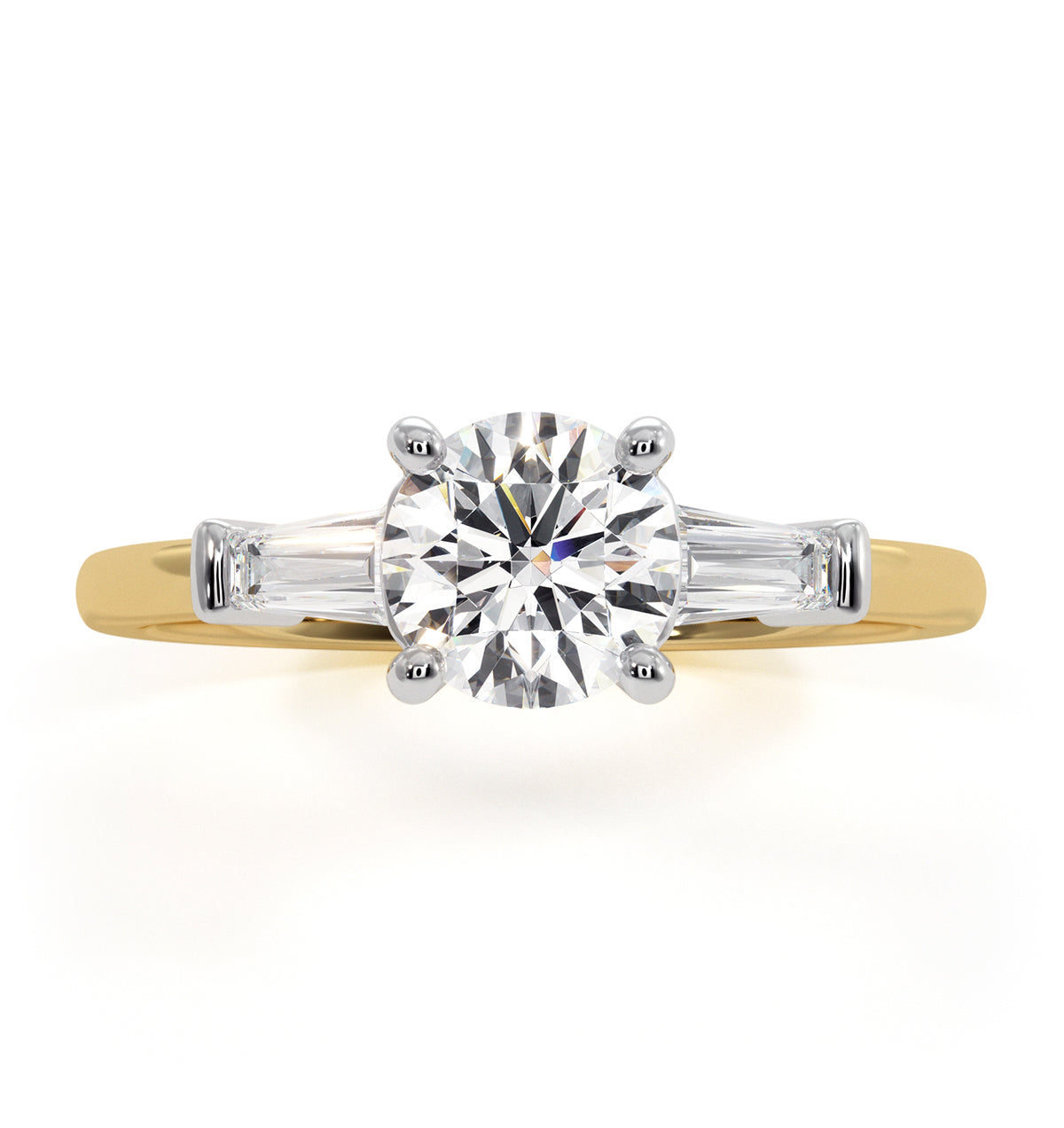 Isadora GIA Diamond Engagement Ring 18KY 0.90ct G/SI2
