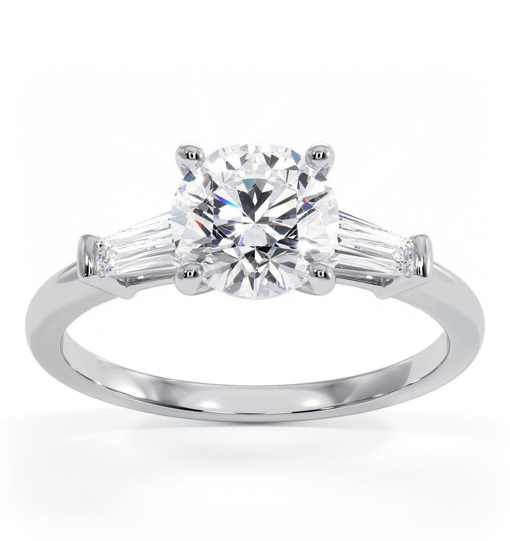 Isadora GIA Diamond Engagement Ring Platinum 1.25ct G/VS2