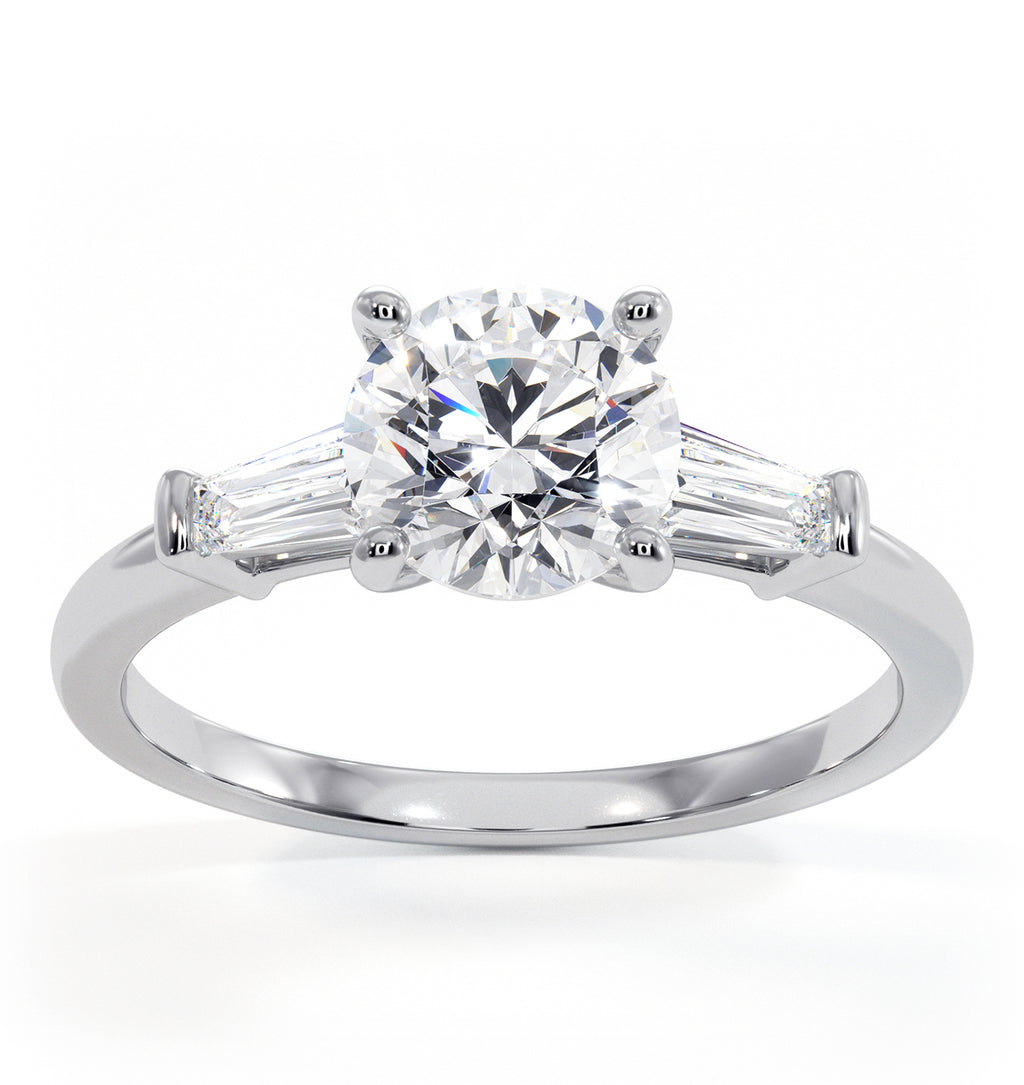 Isadora GIA Diamond Engagement Ring Platinum 1.25ct G/VS2