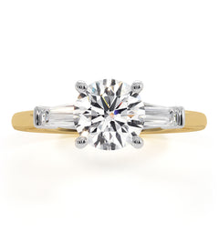 Isadora GIA Diamond Engagement Ring 18KY 1.25ct G/VS2