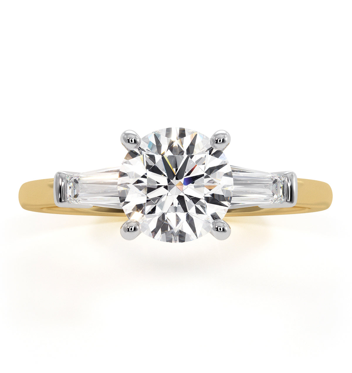 Isadora GIA Diamond Engagement Ring 18KY 1.25ct G/VS2