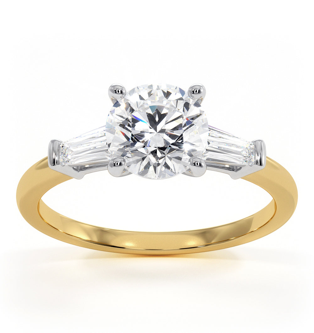 Isadora GIA Diamond Engagement Ring 18KY 1.25ct G/VS2