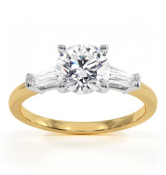 Isadora GIA Diamond Engagement Ring 18KY 1.25ct G/VS2