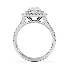Camilla GIA Diamond Halo Engagement Ring in Platinum 2.15ct G/VS2