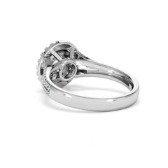 Camilla Diamond Halo Engagement Ring in Platinum 1.15ct G/SI2