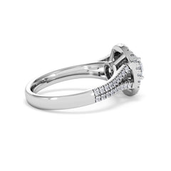 Camilla GIA Diamond Halo Engagement Ring in Platinum 1.65ct G/SI2