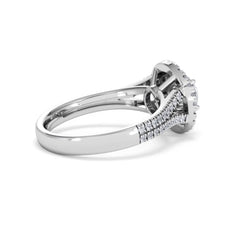 Camilla GIA Diamond Halo Engagement Ring in Platinum 1.65ct G/SI2