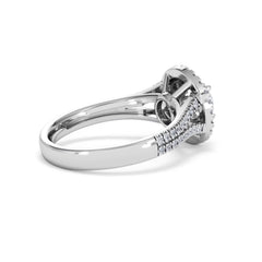 Camilla GIA Diamond Halo Engagement Ring in Platinum 1.65ct G/SI2