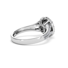 Camilla GIA Diamond Halo Engagement Ring in Platinum 1.65ct G/SI2