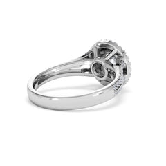 Camilla GIA Diamond Halo Engagement Ring in Platinum 1.65ct G/SI2