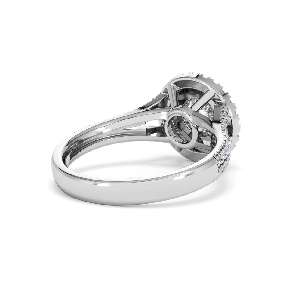 Camilla GIA Diamond Halo Engagement Ring in Platinum 1.65ct G/SI2