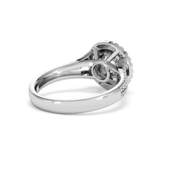 Camilla GIA Diamond Halo Engagement Ring in Platinum 1.65ct G/SI2