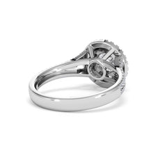 Camilla GIA Diamond Halo Engagement Ring in Platinum 1.65ct G/SI2