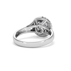 Camilla GIA Diamond Halo Engagement Ring in Platinum 1.65ct G/SI2