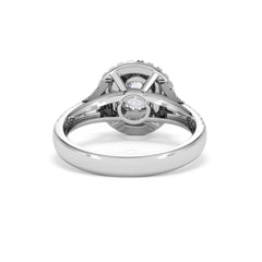 Camilla GIA Diamond Halo Engagement Ring in Platinum 1.65ct G/SI2