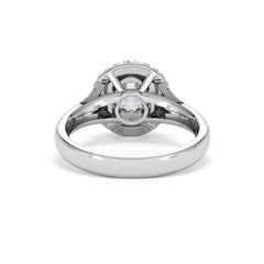 Camilla GIA Diamond Halo Engagement Ring in Platinum 1.65ct G/SI2