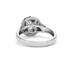 Camilla GIA Diamond Halo Engagement Ring in Platinum 1.65ct G/SI2