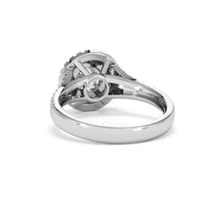 Camilla GIA Diamond Halo Engagement Ring in Platinum 1.65ct G/SI2