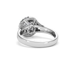Camilla GIA Diamond Halo Engagement Ring in Platinum 1.65ct G/SI2