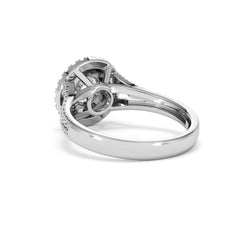 Camilla GIA Diamond Halo Engagement Ring in Platinum 1.65ct G/SI2