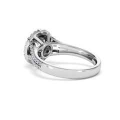 Camilla GIA Diamond Halo Engagement Ring in Platinum 1.65ct G/SI2