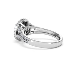Camilla GIA Diamond Halo Engagement Ring in Platinum 1.65ct G/SI2