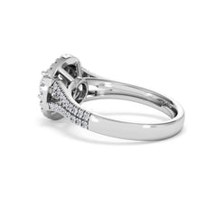 Camilla GIA Diamond Halo Engagement Ring in Platinum 1.65ct G/SI2