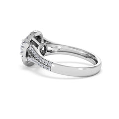 Camilla GIA Diamond Halo Engagement Ring in Platinum 1.65ct G/SI2
