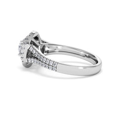 Camilla GIA Diamond Halo Engagement Ring in Platinum 1.65ct G/SI2