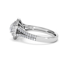 Camilla GIA Diamond Halo Engagement Ring in Platinum 1.65ct G/SI2