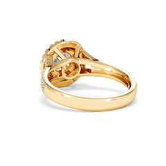 Camilla GIA Diamond Halo Engagement Ring in 18K Gold 1.65ct G/VS