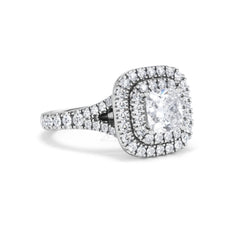 Anastasia Lab Diamond Halo Engagement Ring in Platinum 1.85ct F/VS1