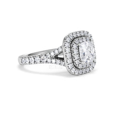 Anastasia Lab Diamond Halo Engagement Ring in Platinum 1.85ct F/VS1