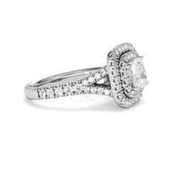 Anastasia Lab Diamond Halo Engagement Ring in Platinum 1.85ct F/VS1