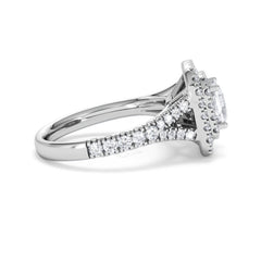 Anastasia Lab Diamond Halo Engagement Ring in Platinum 1.85ct F/VS1