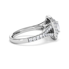 Anastasia Lab Diamond Halo Engagement Ring in Platinum 1.85ct F/VS1